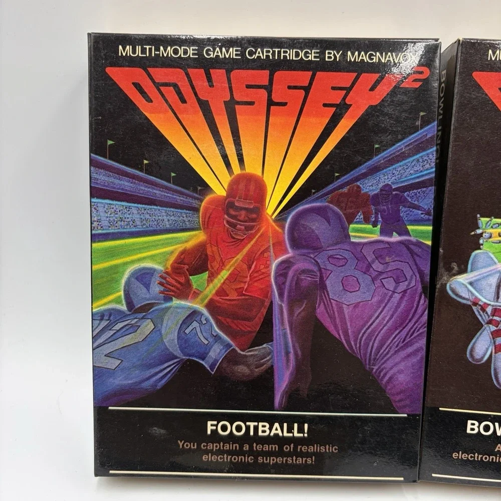 Odyssey 2 Game Lot 4 Computer Golf Football Baseball Bowling Basketball Sports